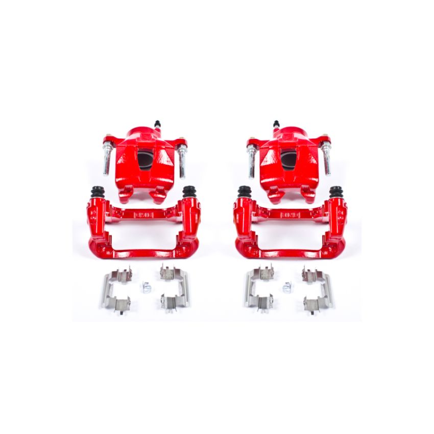 PowerStop S2580A Red Powder Coated Calipers