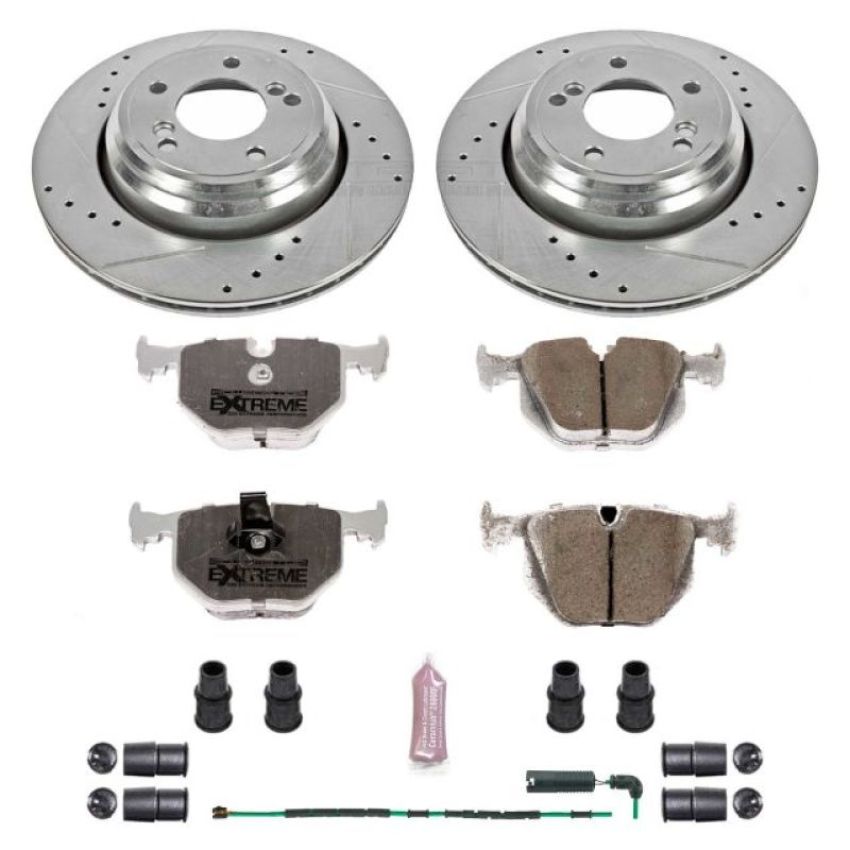 PowerStop K5732-26 Z26 Street Performance Ceramic Brake Pad and Drilled & Slotted Rotor Kit