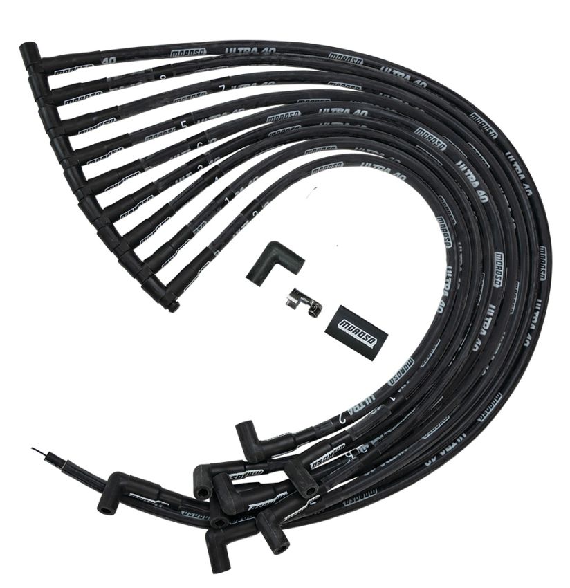 MOROSO MOR73843 Ultra 40 Plug Wire Set BBC w/Jesel Front Drive