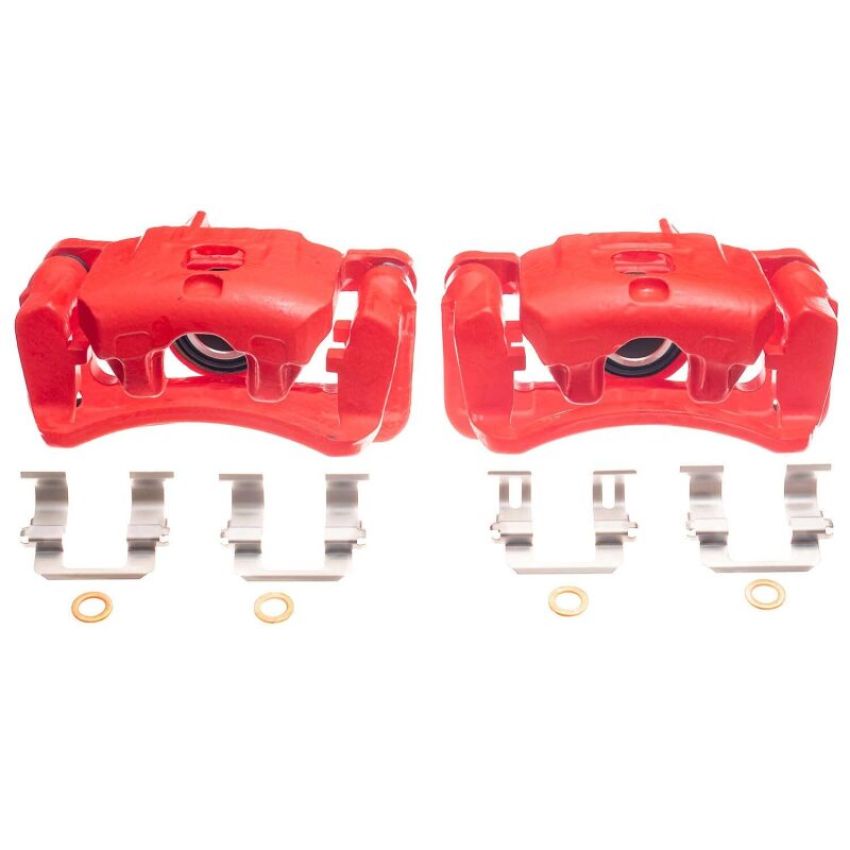 PowerStop S1636 Red Powder Coated Calipers