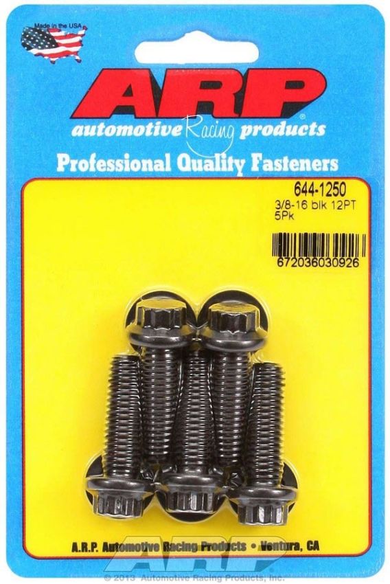 ARP ARP644-1250 Bolt Kit - 12pt. (5) 3/8-16 x 1.250