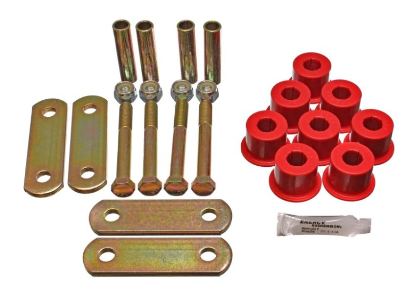 Energy Suspension 3.2135R Gm Heavy Duty Shackle Set - Red