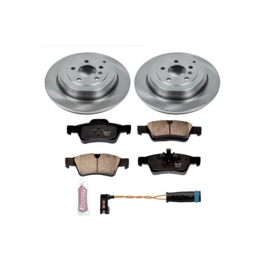 PowerStop KOE6712 OE Stock Replacement Low-Dust Ceramic Brake Pad and Rotor Kit