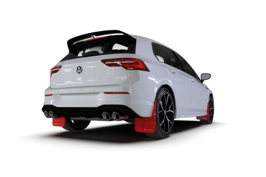 Rally Armor MF80-UR-RD/WH Red Mud Flap/White Logo
