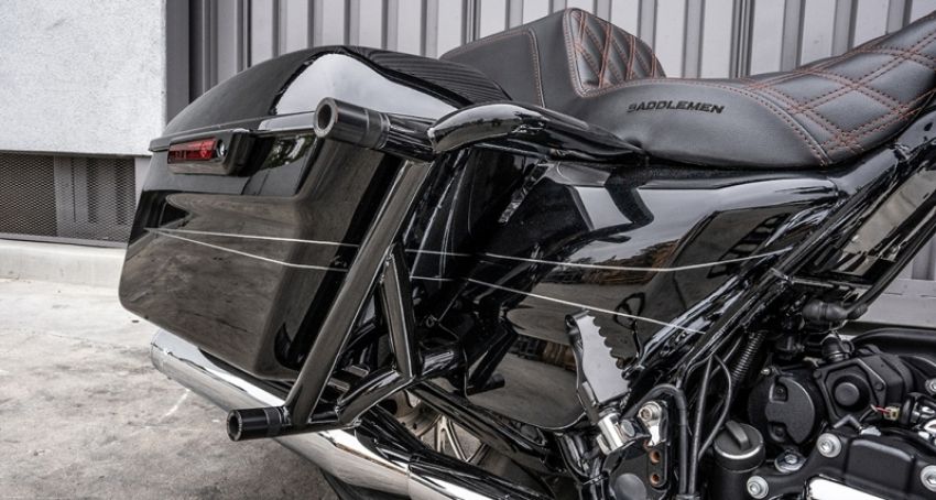 Burly Brand SA-3013-002 14-Up Touring Brawler Kit Rear - Black