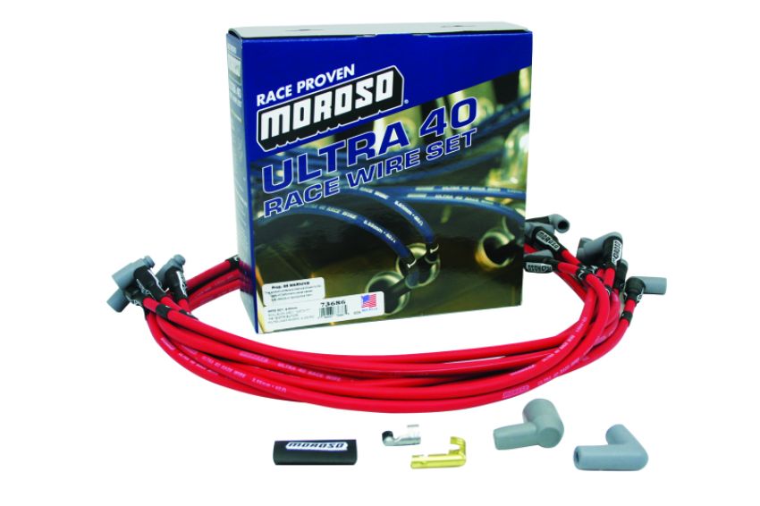 MOROSO MOR73686 Ultra 40 Plug Wire Set - Red