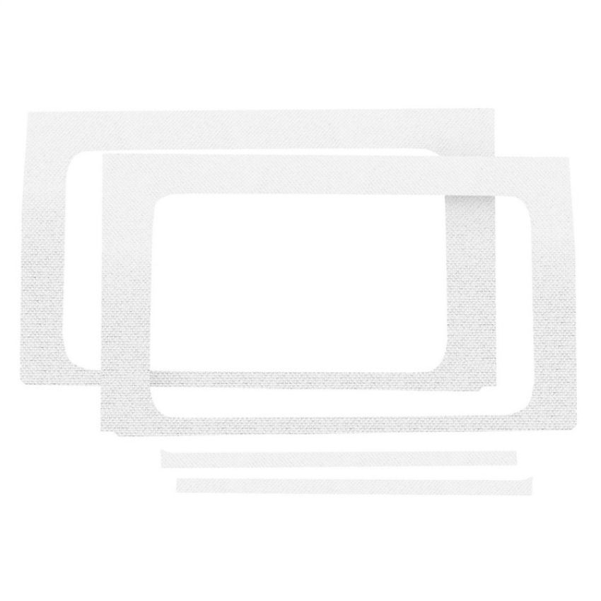 Design Engineering 50175 Rear Side Window Kit Jeep Wrangler JL 2018-2025 4 Door White