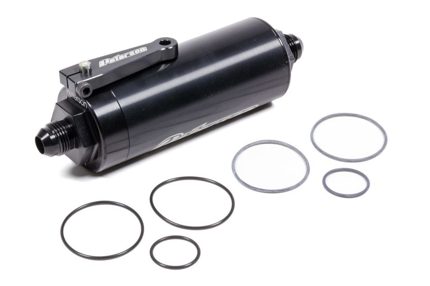 PETERSON FLUID PTR09-0625 Fuel Filter -8an 100 Micro w/Ball Valve