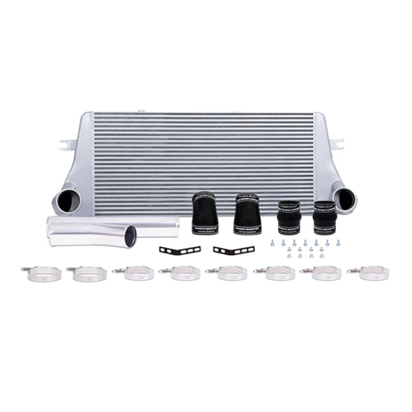 Mishimoto MMINT-RAM-94KSL 94-02 Dodge Ram 2500 5.9L Cummins Intercooler Kit w/ Pipes (Silver)