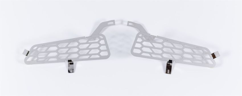 Putco 82168 18-20 Ford F-150 Raptor - Hex Shield - Polished SS Bumper Grille Inserts