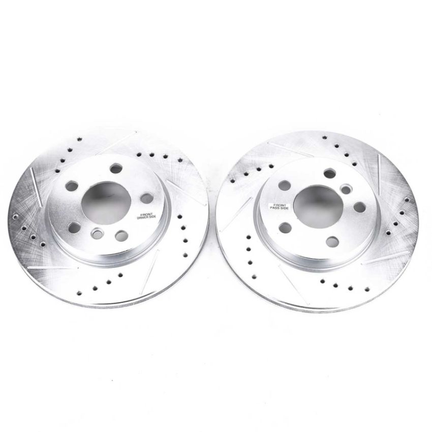PowerStop EBR1646XPR PowerStop Evolution Performance Drilled, Slotted & Plated Brake Rotor Pair