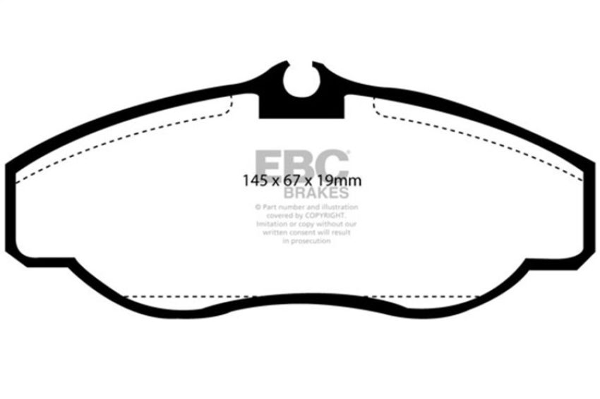 EBC Brakes DP61037 6000 Series Greenstuff Truck/SUV Brakes Disc Pads