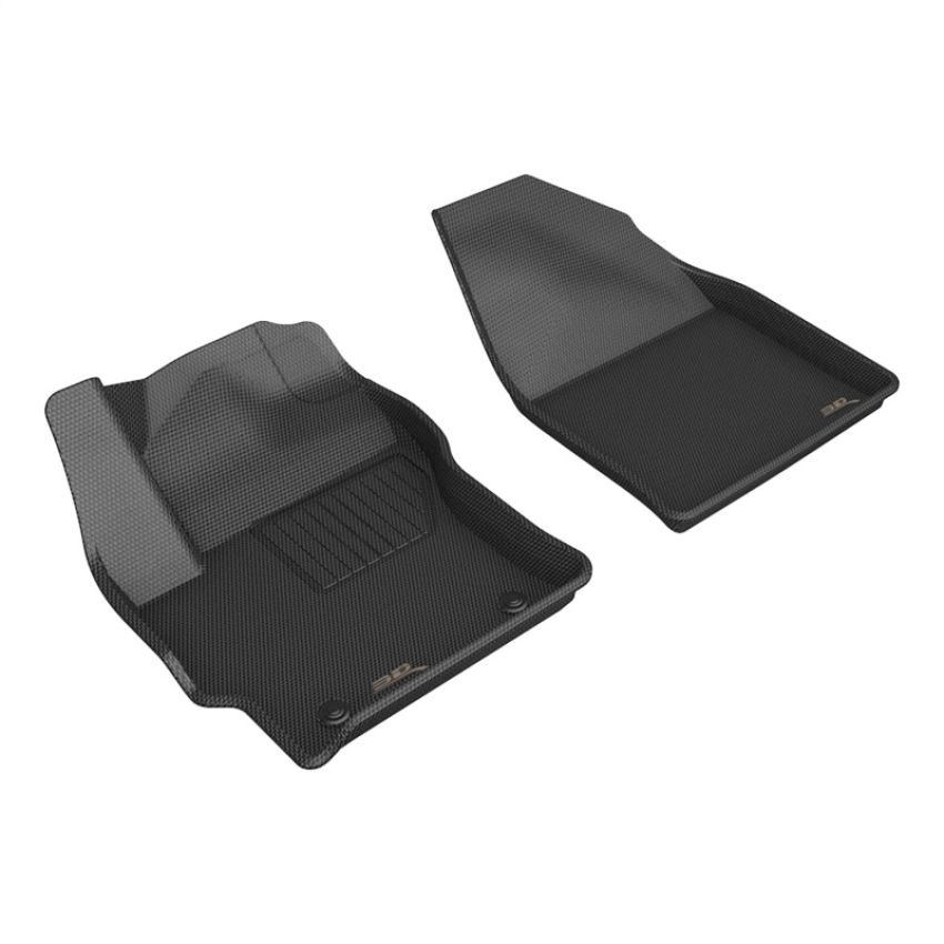 3D MAXpider L1TY29411509 3D MAXider 22-23 Toyota Corolla Cross AWD Kagu Black Floor Mats - Row 1