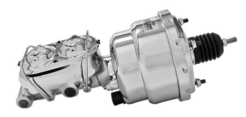 TUFF-STUFF TFS2122NA-2 7in Brake Booster Chrome w/2018NA Master Cylinder