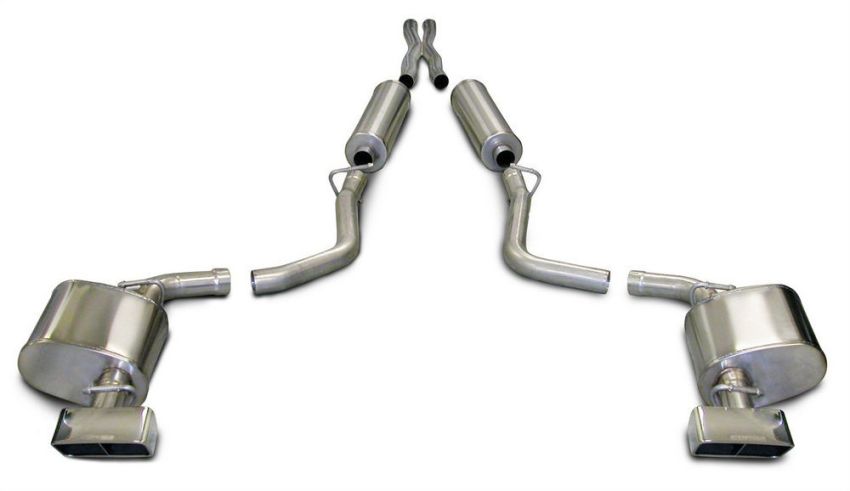 CORSA Performance 14436 Corsa 2009-2010 Dodge Challenger R/T 5.7L V8 Auto Polished Xtreme Cat-Back Exhaust