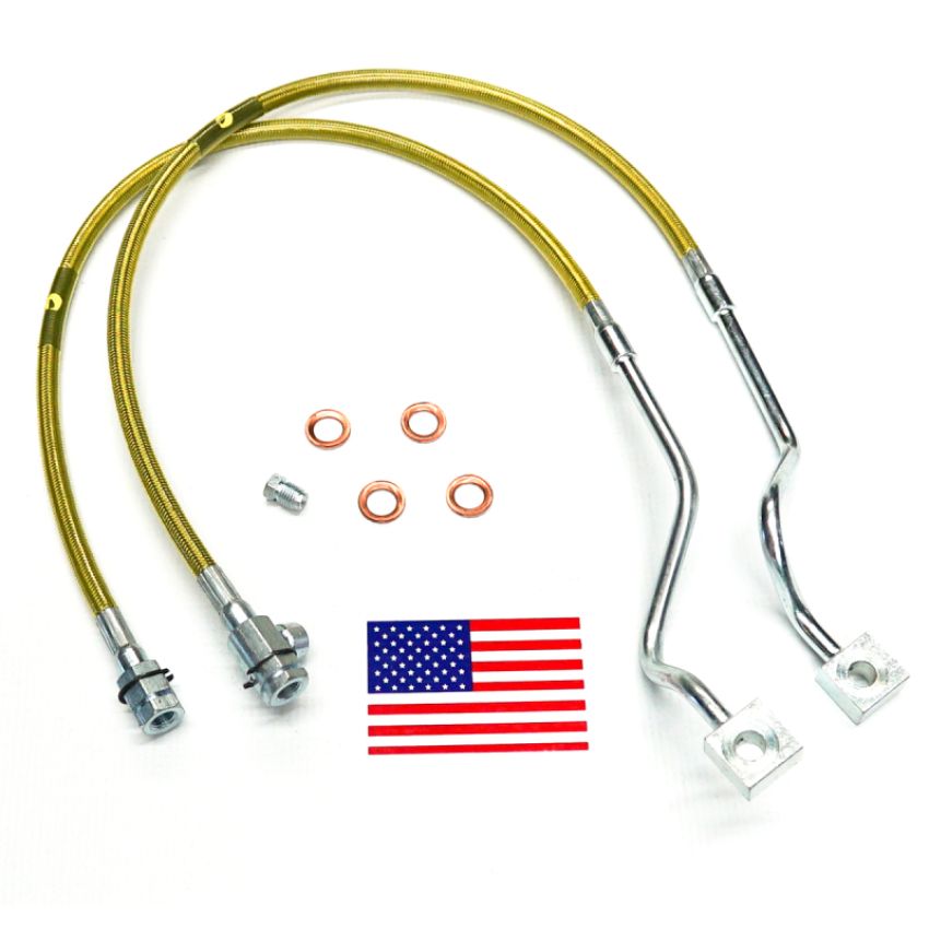 Superlift 91510 99-04 Ford F-250/F-350 w/ 4-8in Lift Kit (Pair) Bullet Proof Brake Hoses