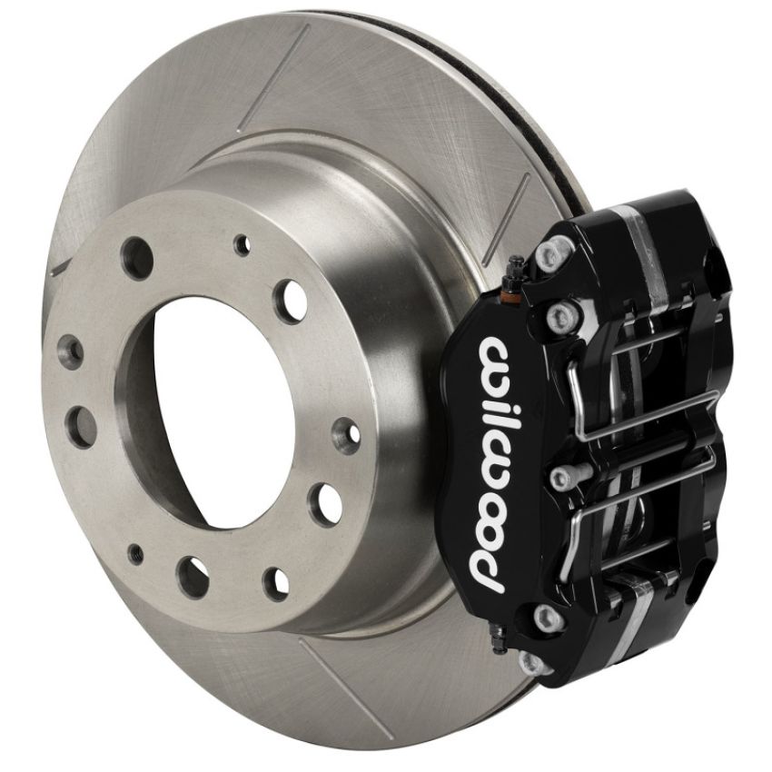 Wilwood 140-17002 69-83 Porsche 911 Rear Dynapro Brake Kit 3in MT Slotted - Black