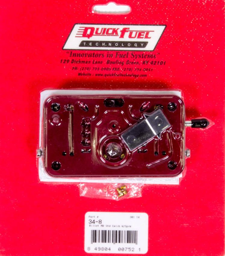 QUICK FUEL TECHNOLOGY QFT34-8 Billet Metering Block - Standard Calibration