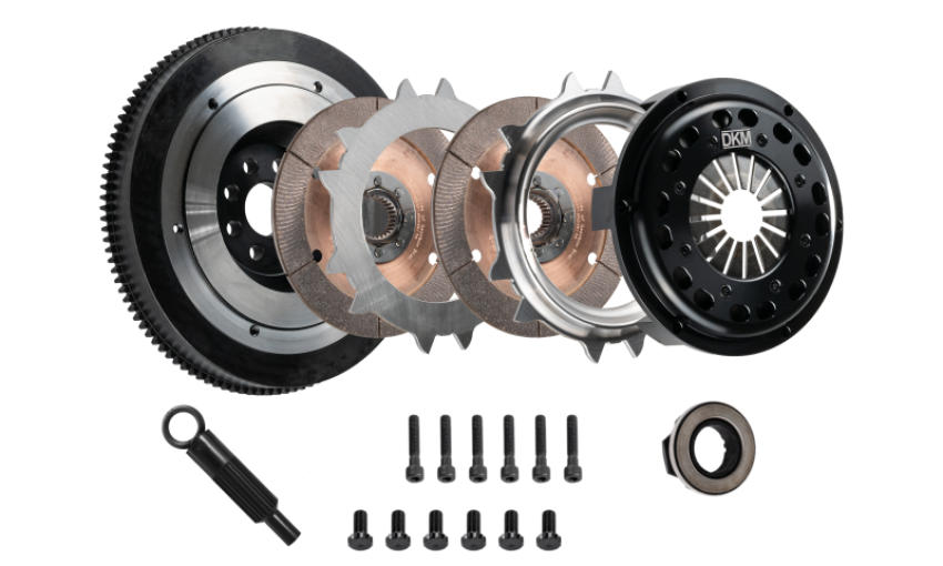 DKM Clutch MR-034-041 VW Corrado/Golf/GTI (1.8T) Ceramic Twin Disc MR Clutch w/Flywheel (650 ft/lbs Torque)