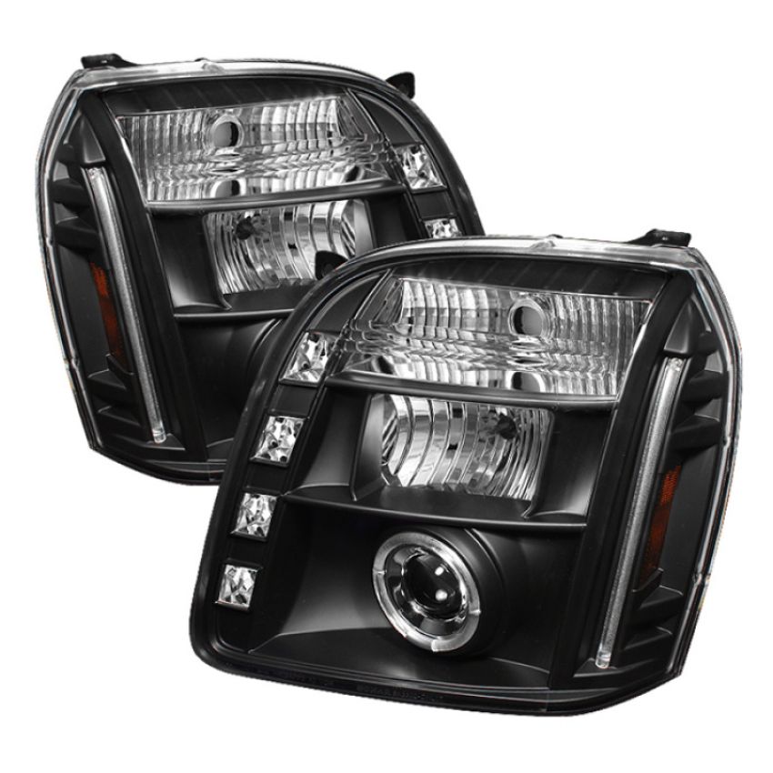 SPYDER 5029331 Projector Headlights - LED Halo - Black