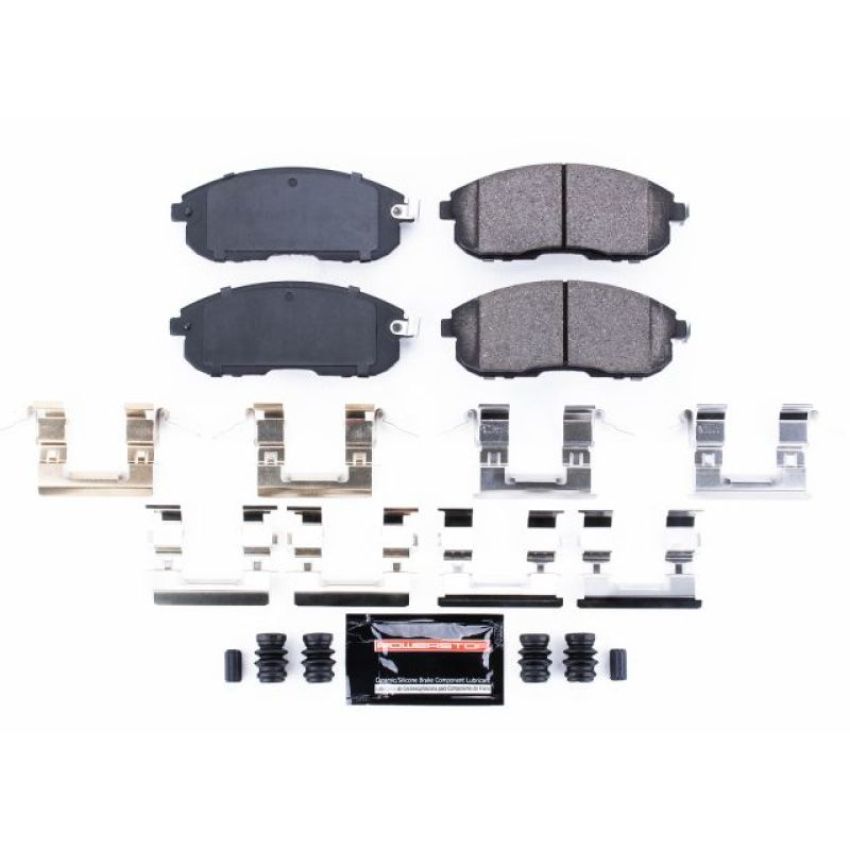 PowerStop Z23-815 PowerStop - Z23 Daily Driver Carbon-Fiber Ceramic Brake Pads with Hardware Kit