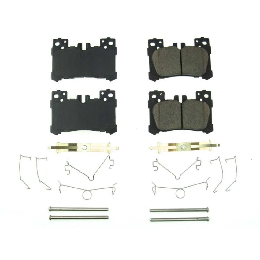 PowerStop 17-2063 PowerStop - Z17 Low-Dust Ceramic Brake Pads with Hardware