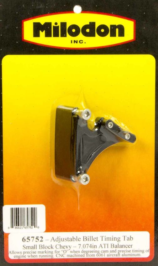 MILODON MIL65752 SBC Timing Pointer - 7.074 ATI Balancer