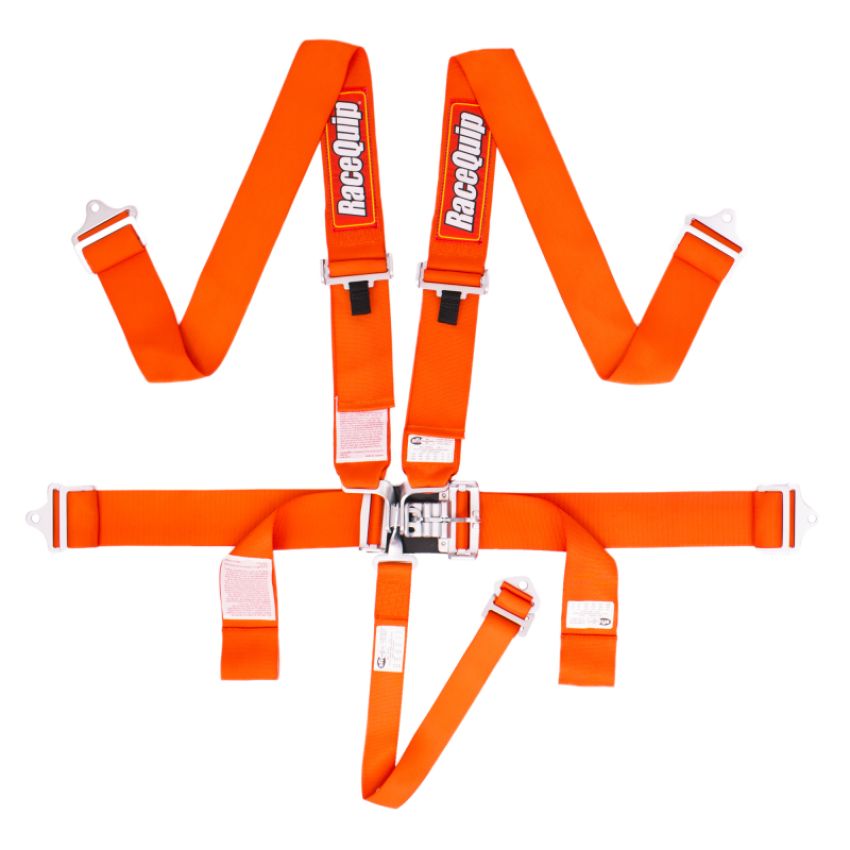 Racequip 711041 Orange L & L 5pt Seat Belt