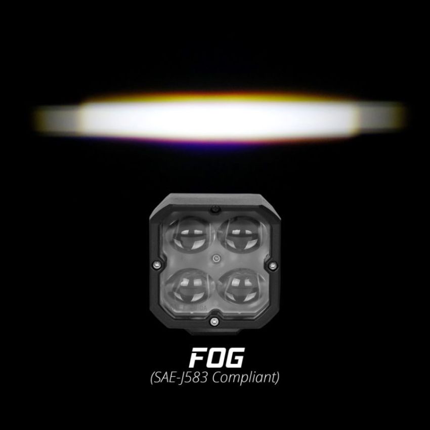 XKGLOW XK065001-FO-KIT XK Glow XKchrome 20w LED Cube Light w/ RGB Accent Light Kit w/ Controller- Fog Beam 2pc