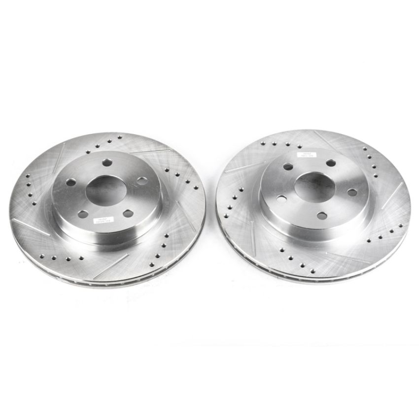 PowerStop JBR793XPR PowerStop Evolution Performance Drilled, Slotted & Plated Brake Rotor Pair