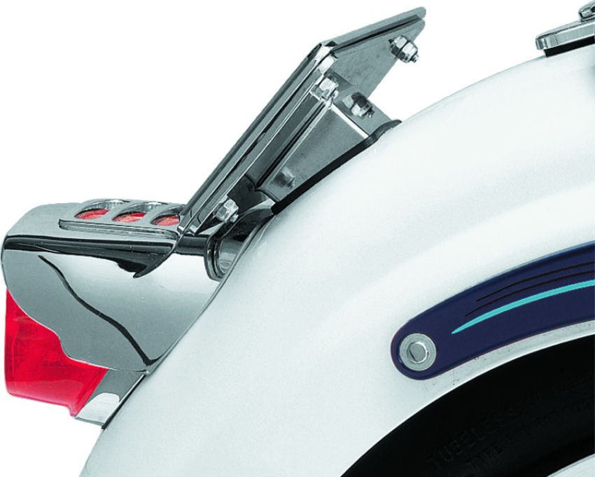 Kuryakyn 9165 Universal Laydown License Holder Chrome