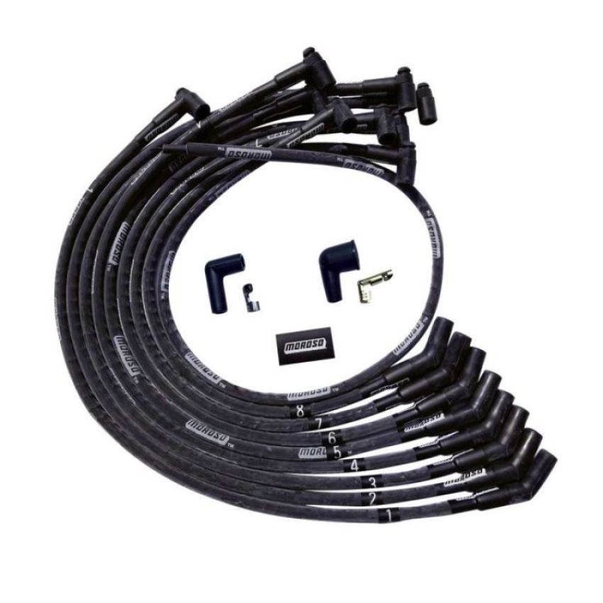 MOROSO MOR51542 Ultra Plug Wire Set BBC Over V/C Black