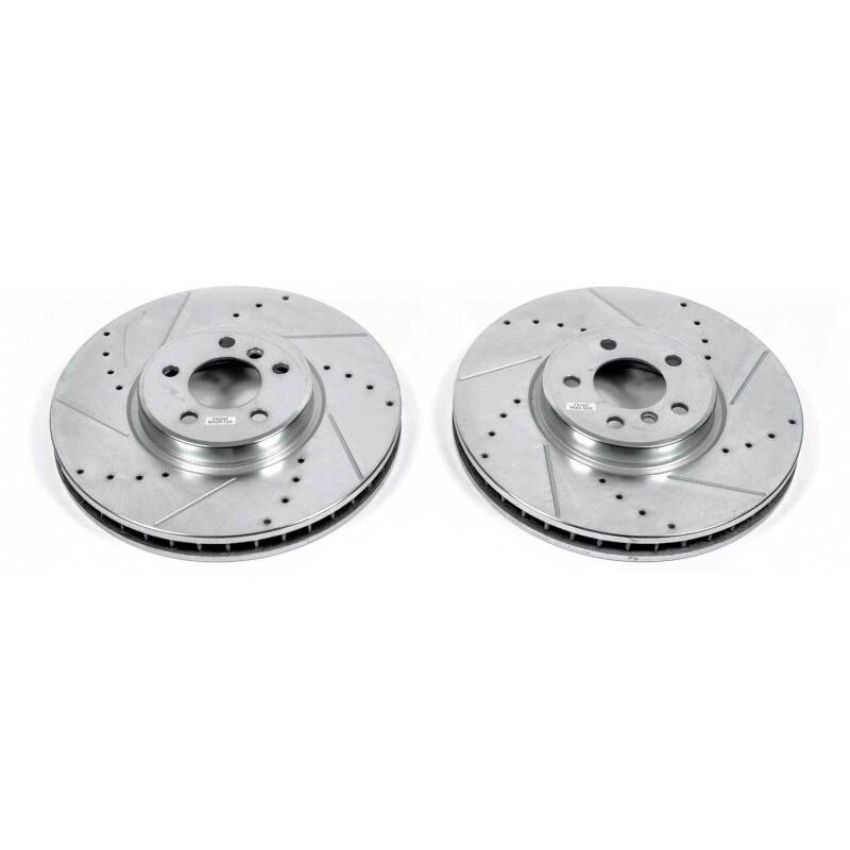 PowerStop EBR1218XPR PowerStop Evolution Performance Drilled, Slotted & Plated Brake Rotor Pair