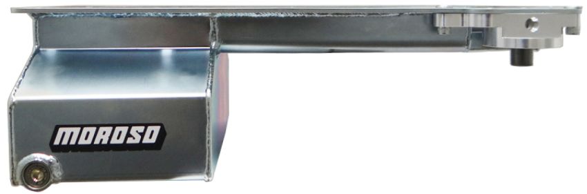 MOROSO MOR20138 LS Front Sump Steel Oil Pan w/Oil Filter Adapter
