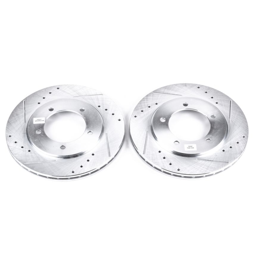 PowerStop JBR904XPR PowerStop Evolution Performance Drilled, Slotted & Plated Brake Rotor Pair