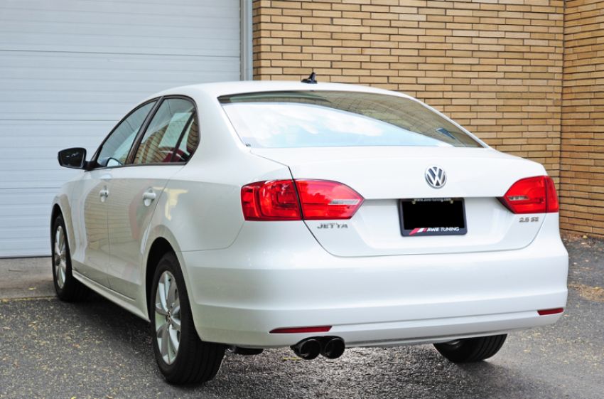 AWE Tuning 3015-23052 Mk6 Jetta 2.5L Touring Edition Exhaust - Diamond Black Tips