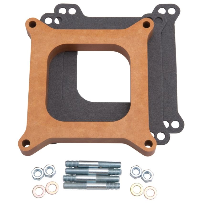 EDELBROCK EDE8719 3/4in Carb Spacer - Wood Style