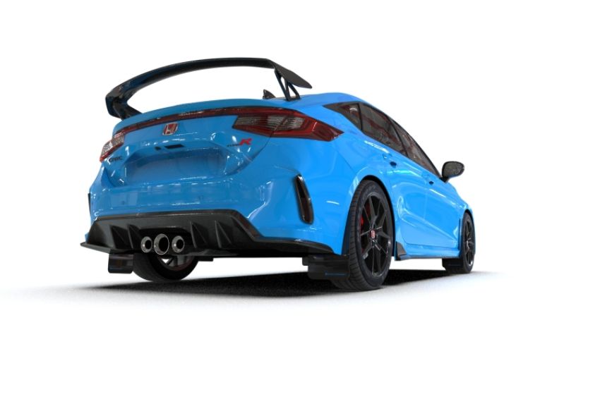 Rally Armor MF97-UR-BLK-NB Black Mud Flap/Nitrous Blue Logo