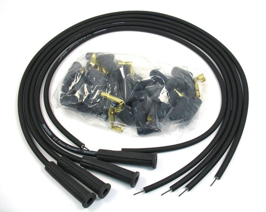 PERTRONIX IGNITION PRT804280 8MM Spark Plug Wire Set 4-Cyl 180 Deg Black
