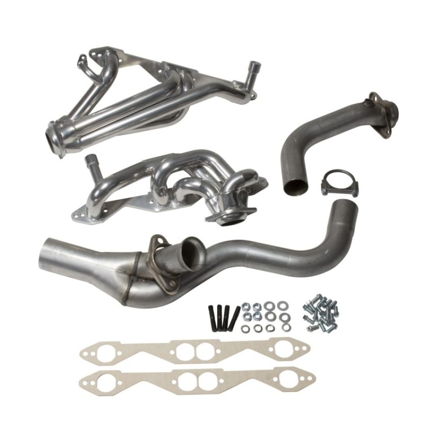 BBK Performance Parts 15670 1994-1995 GM LT-1 SINGLE CAT 1-5/8 SHORTY HEADERS (POLISHED SILVER CERAMIC)