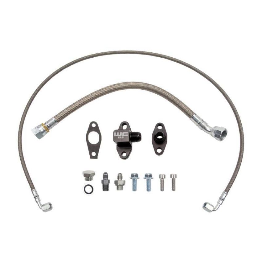Wehrli WCF100372 Chevrolet 6.6L Duramax L5P S400 Single Turbo Oil Line Kit