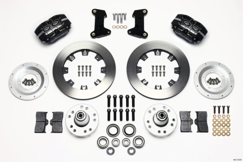 Wilwood 140-13378 Dynapro Dust-Boot Front Kit 12.19in 74-80 Pinto/Mustang II Disc Spindle only