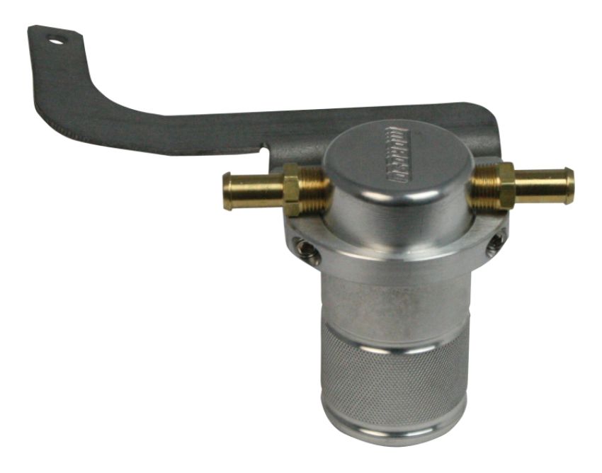 Moroso 85648 95-99 BMW M3 Air/Oil Separator Catch Can - Small Body - Billet Aluminum
