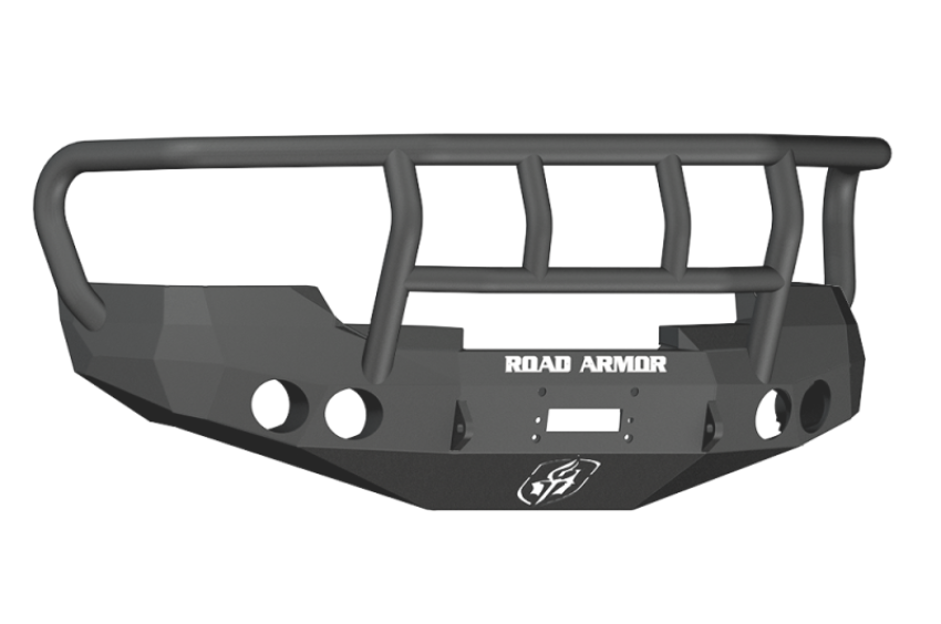 Road Armor 37602B 08-13 GMC 1500 Stealth Front Winch Bumper w/Titan II Guard - Tex Blk