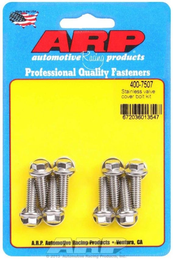 ARP ARP400-7507 S/S Valve Cover Bolt Kit 1/4in- 20 6pt. (8)