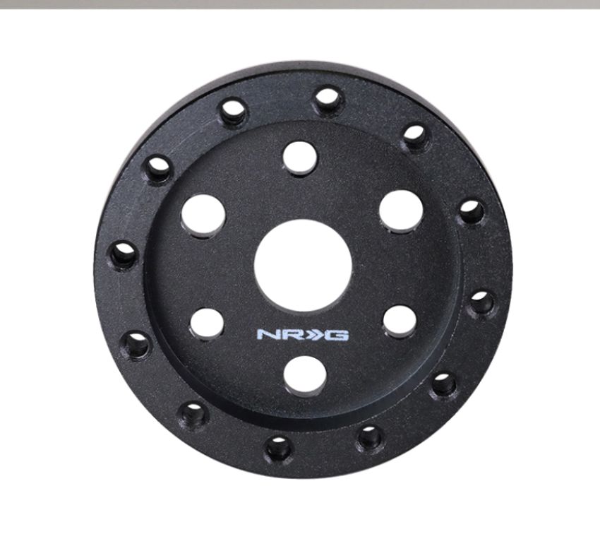 NRG SRK-36BK 3 Hole to 6 Hole Steering Wheel Adapter 1/2in. - Black