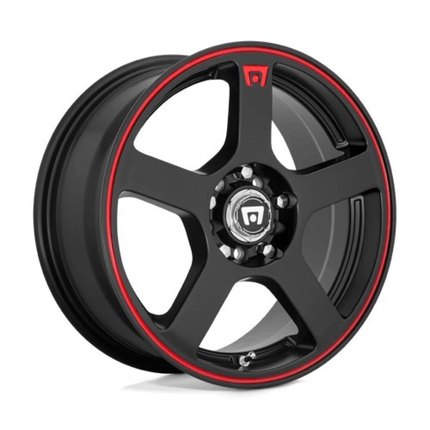MR116 17X7 5X4.25/4.5 M-BLK/RED +40MM