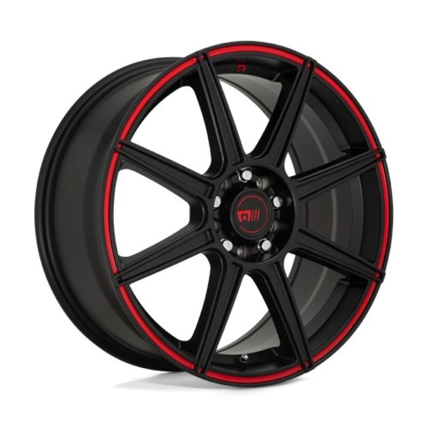 MR142 17X7 4X100/4.25 S-BLK RED 40MM