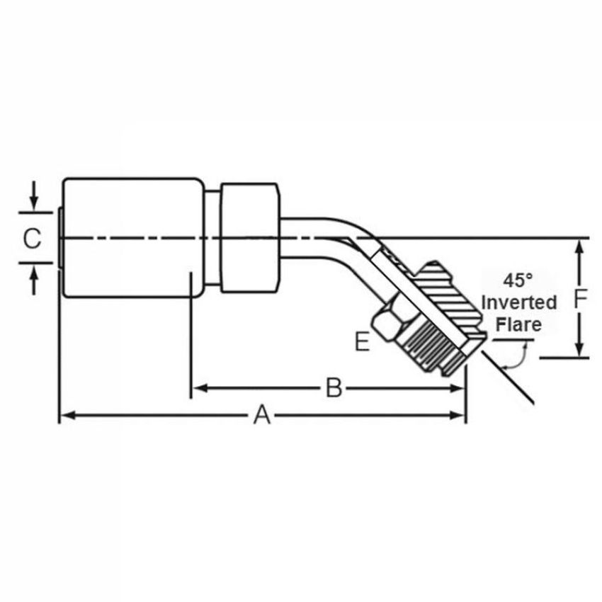 Dayco 108445 DC06-06MF45T