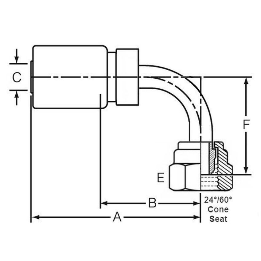Dayco 116330 DC04-08RU14A90T